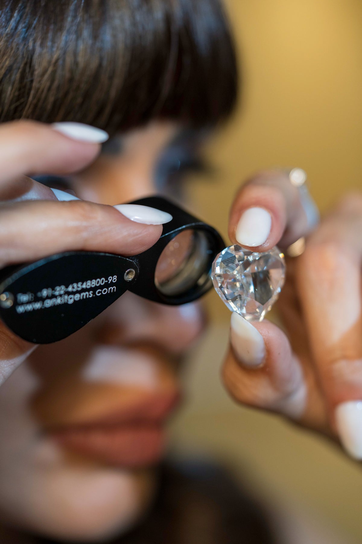 Fine diamond jewellery detail