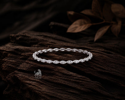 Marquise Diamond Tennis Bangle