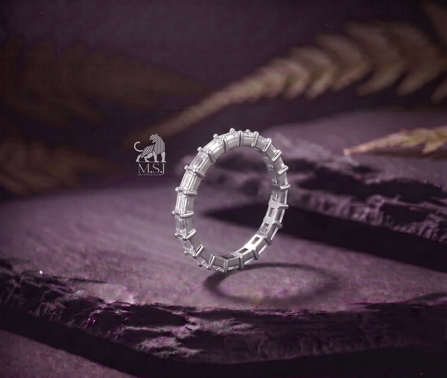 Aria Baguette Diamond Band