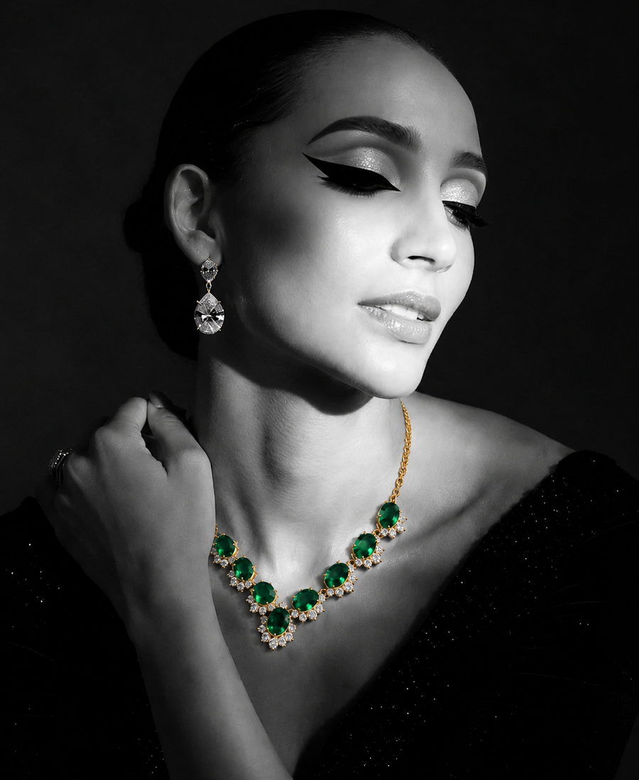 Model wearing jewellery