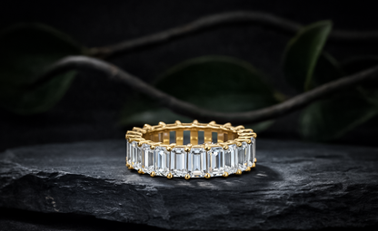 Emerald Cut Diamond Eternity Ring