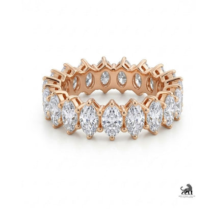 Marquise Diamond Eternity Ring in rose gold