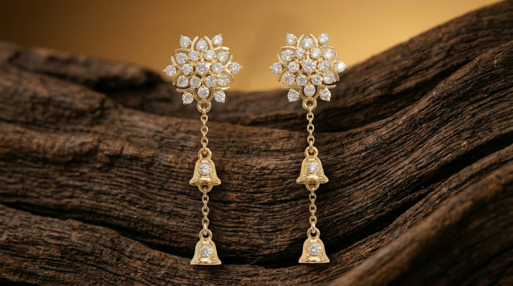 The Floral Bell Drop Earrings