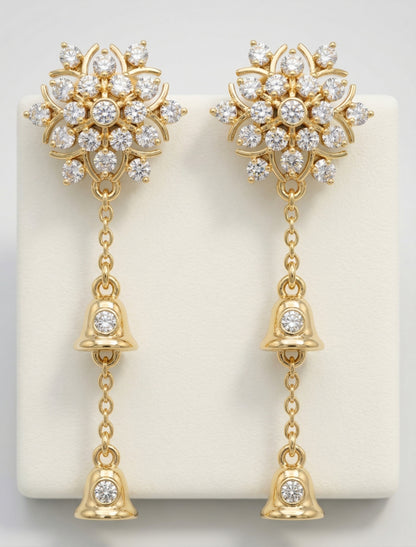 The Floral Bell Drop Earrings