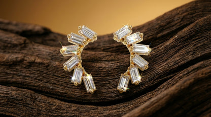 The Baguette Arc Studs