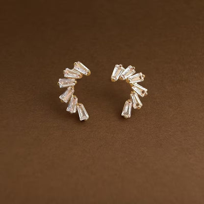 The Baguette Arc Studs
