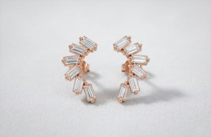 The Baguette Arc Studs