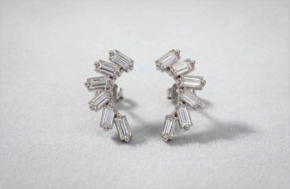 The Baguette Arc Studs