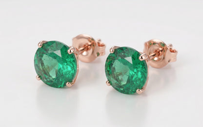 The Emerald Solitaire Studs