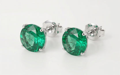 The Emerald Solitaire Studs