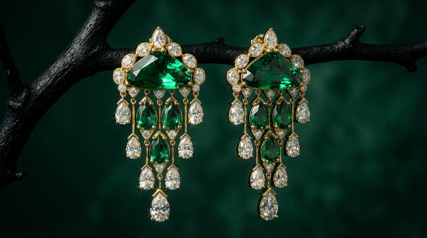 The Emerald Chandelier Tassels
