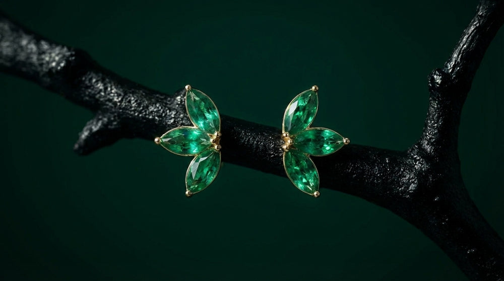 The Emerald Wing Studs