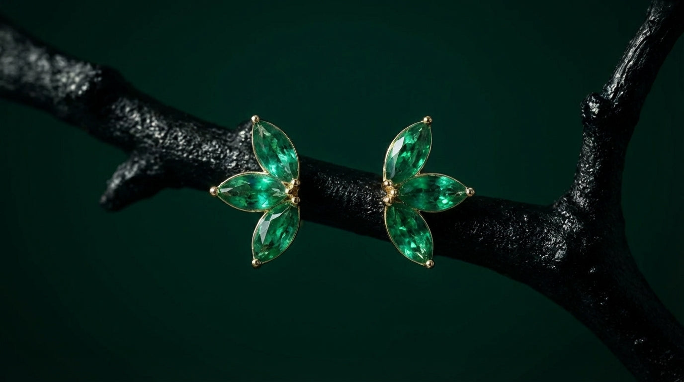 The Emerald Wing Studs