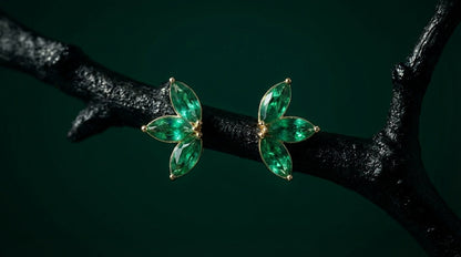 The Emerald Wing Studs