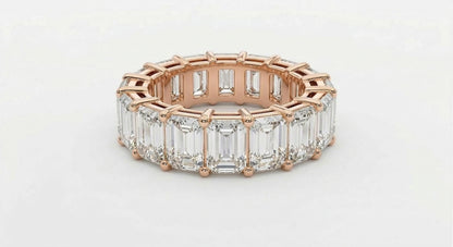 Emerald Cut Diamond Eternity Ring