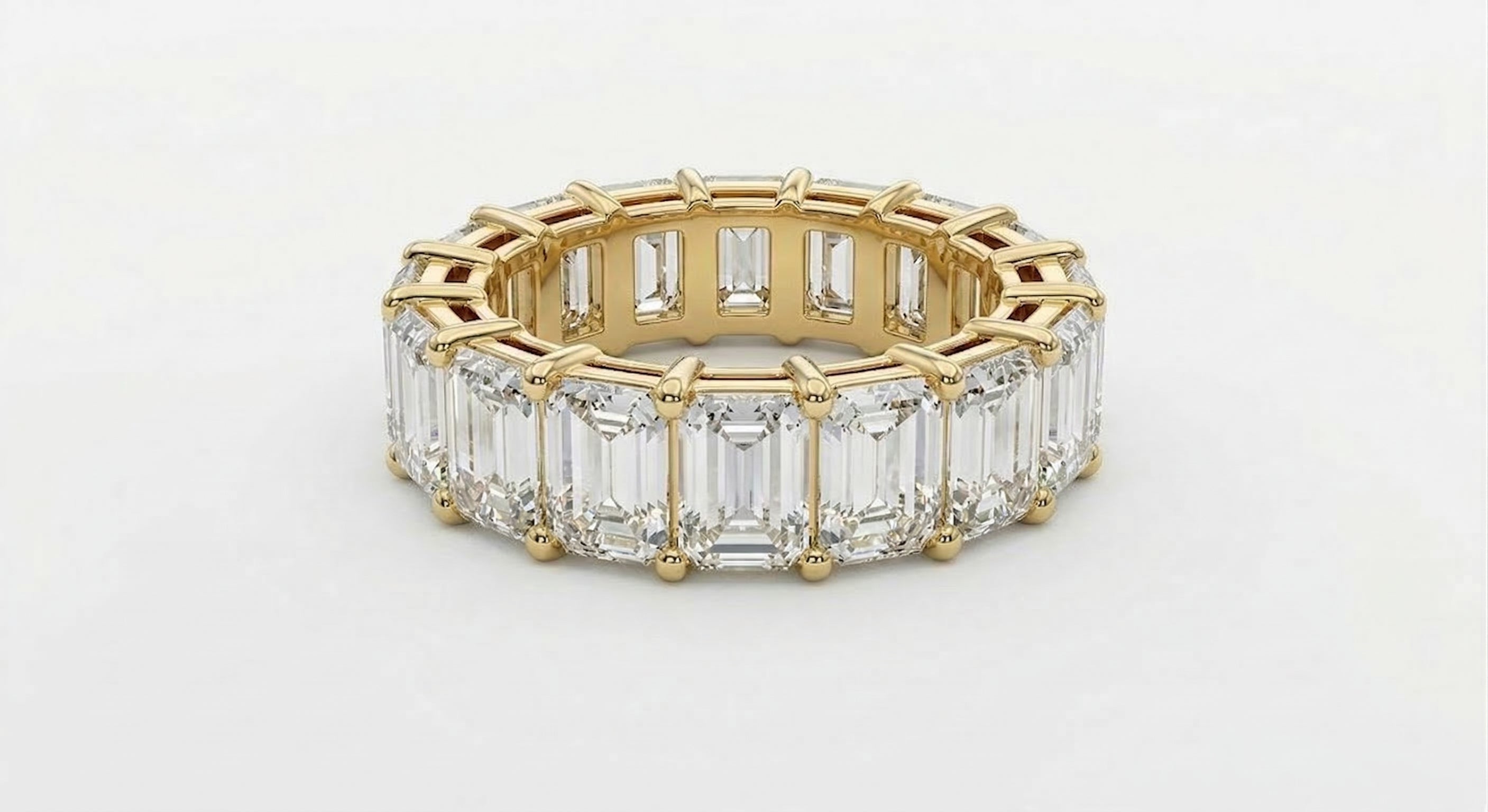 Emerald Cut Diamond Eternity Ring