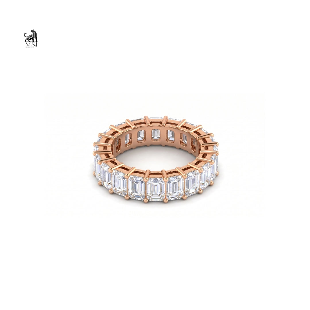 Emerald Cut Diamond Eternity Ring