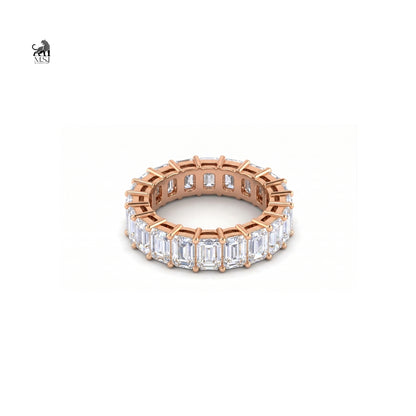 Emerald Cut Diamond Eternity Ring