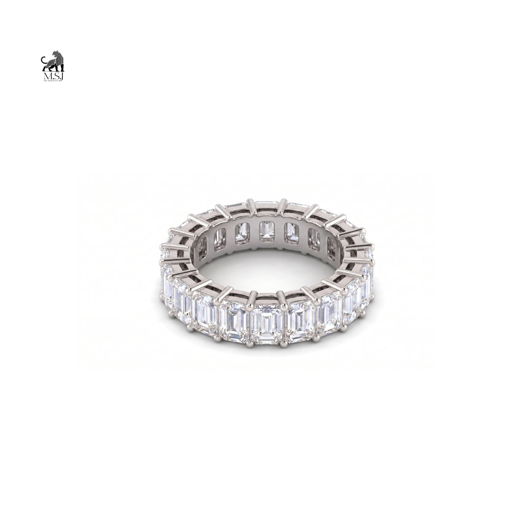 Emerald Cut Diamond Eternity Ring