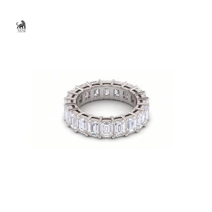 Emerald Cut Diamond Eternity Ring