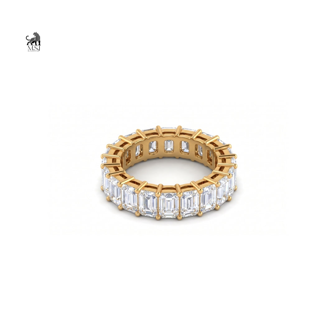 Emerald Cut Diamond Eternity Ring