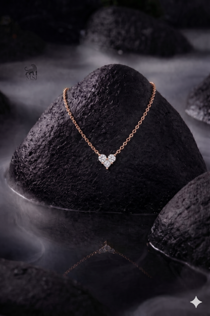 The Tri-Amour Diamond Cluster Pendant