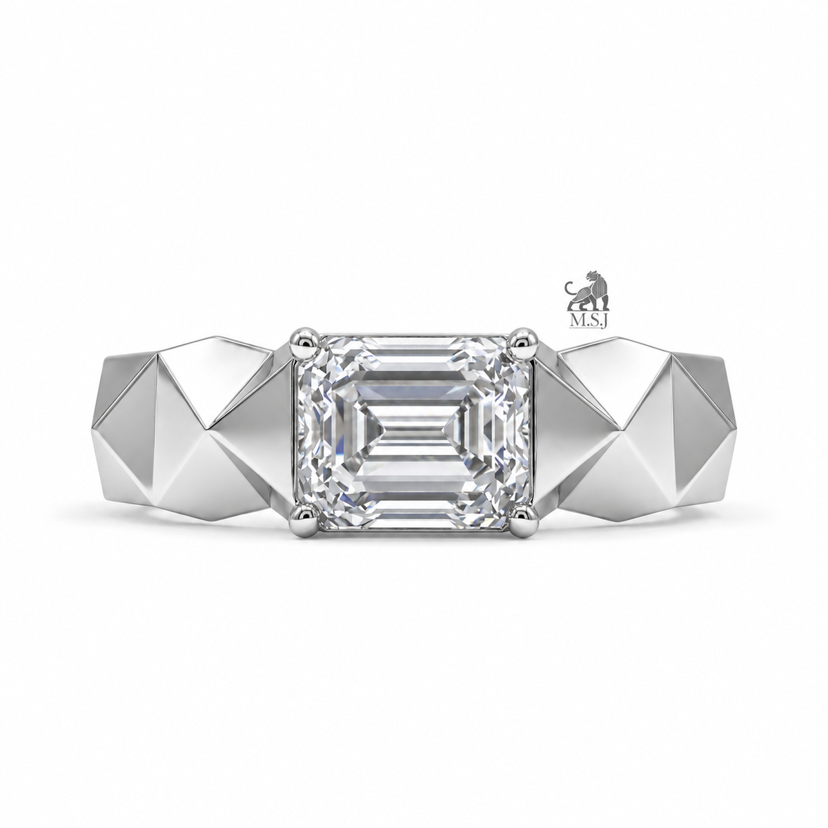 Twin Pear Radiance Open Diamond Ring in white gold
