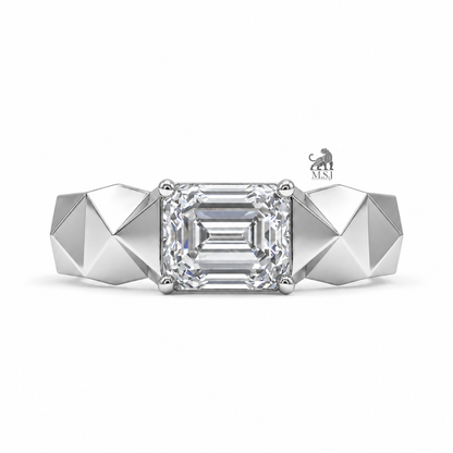 Twin Pear Radiance Open Diamond Ring in white gold