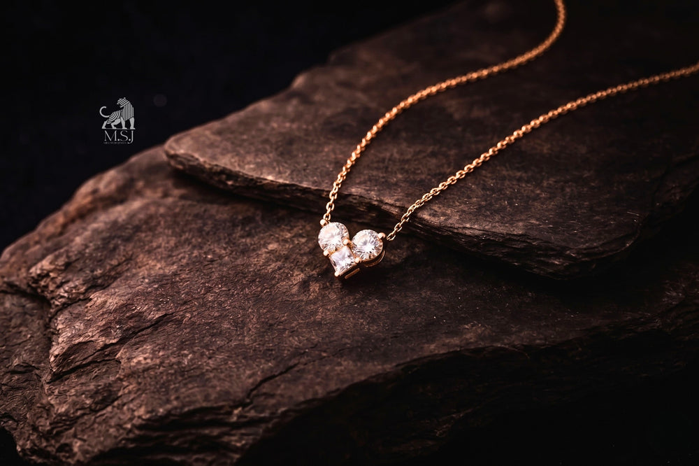 The Tri-Amour Diamond Cluster Pendant
