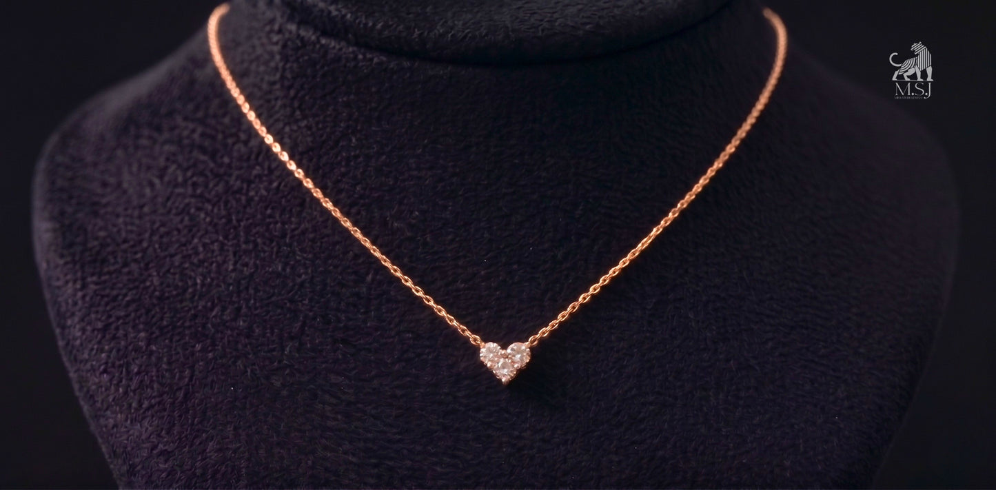 The Tri-Amour Diamond Cluster Pendant
