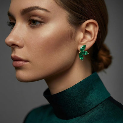 The Emerald Wing Studs