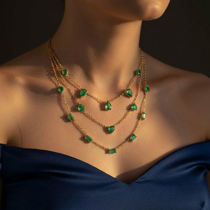 The Emerald Tiered Drape