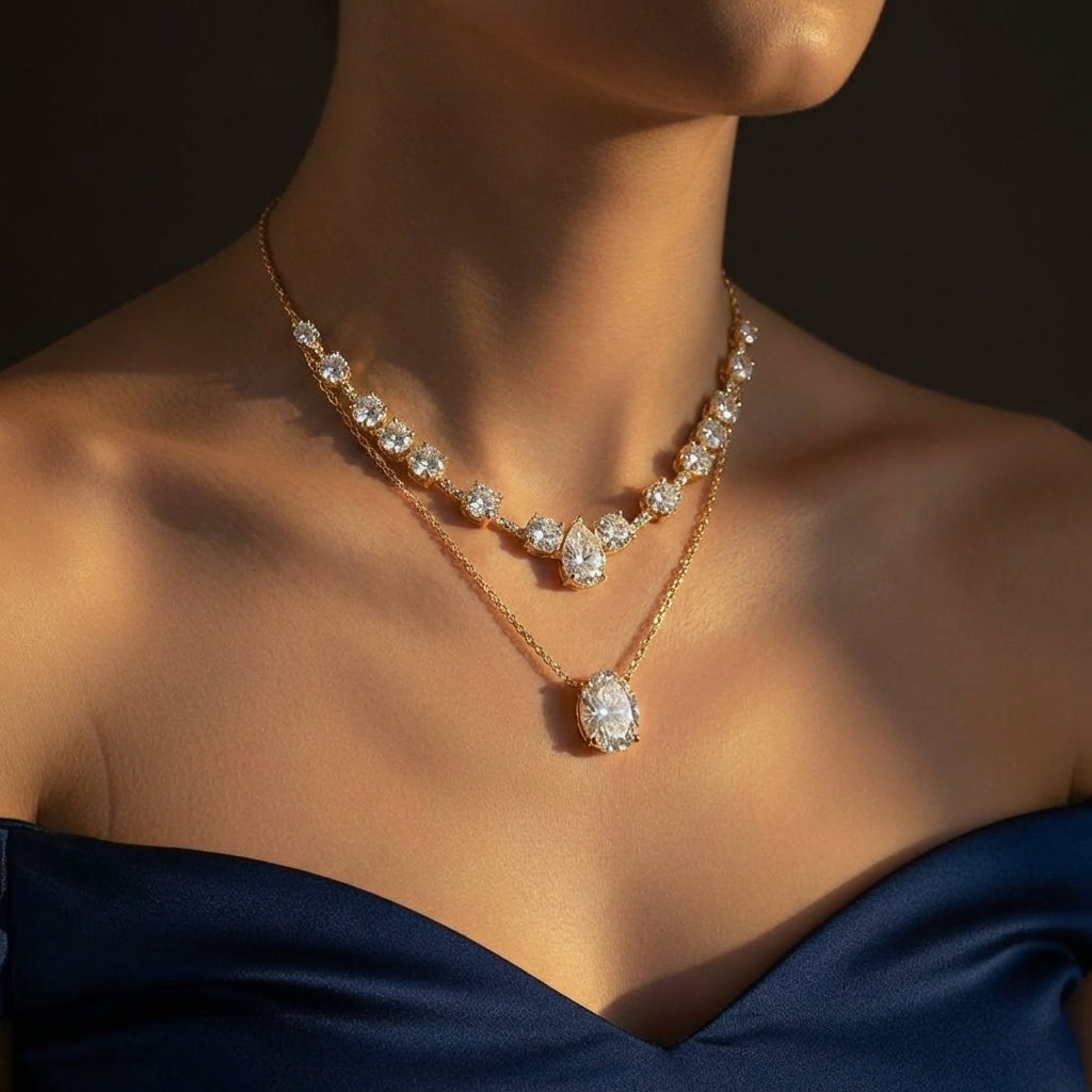 The Oval & Pear Double Layer