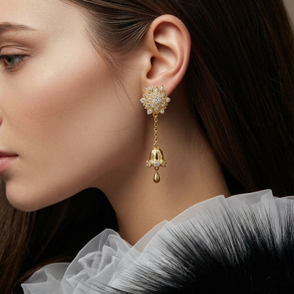 The Floral Bell Drop Earrings