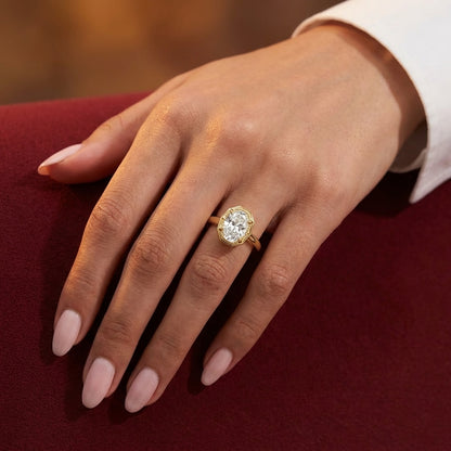The Oval Milgrain Halo