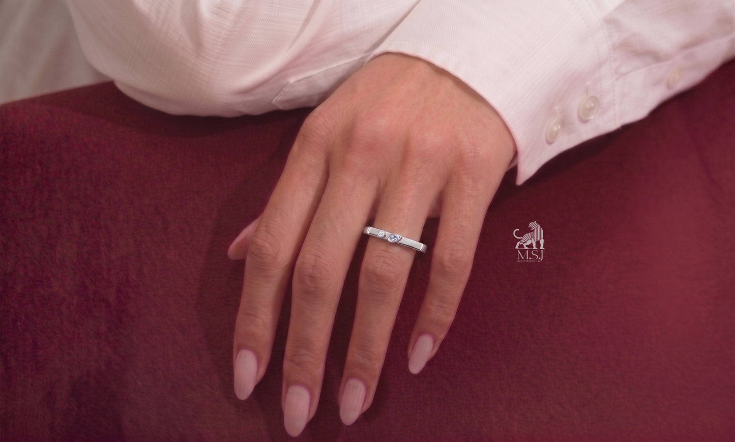 Petite Pear Diamond Ring