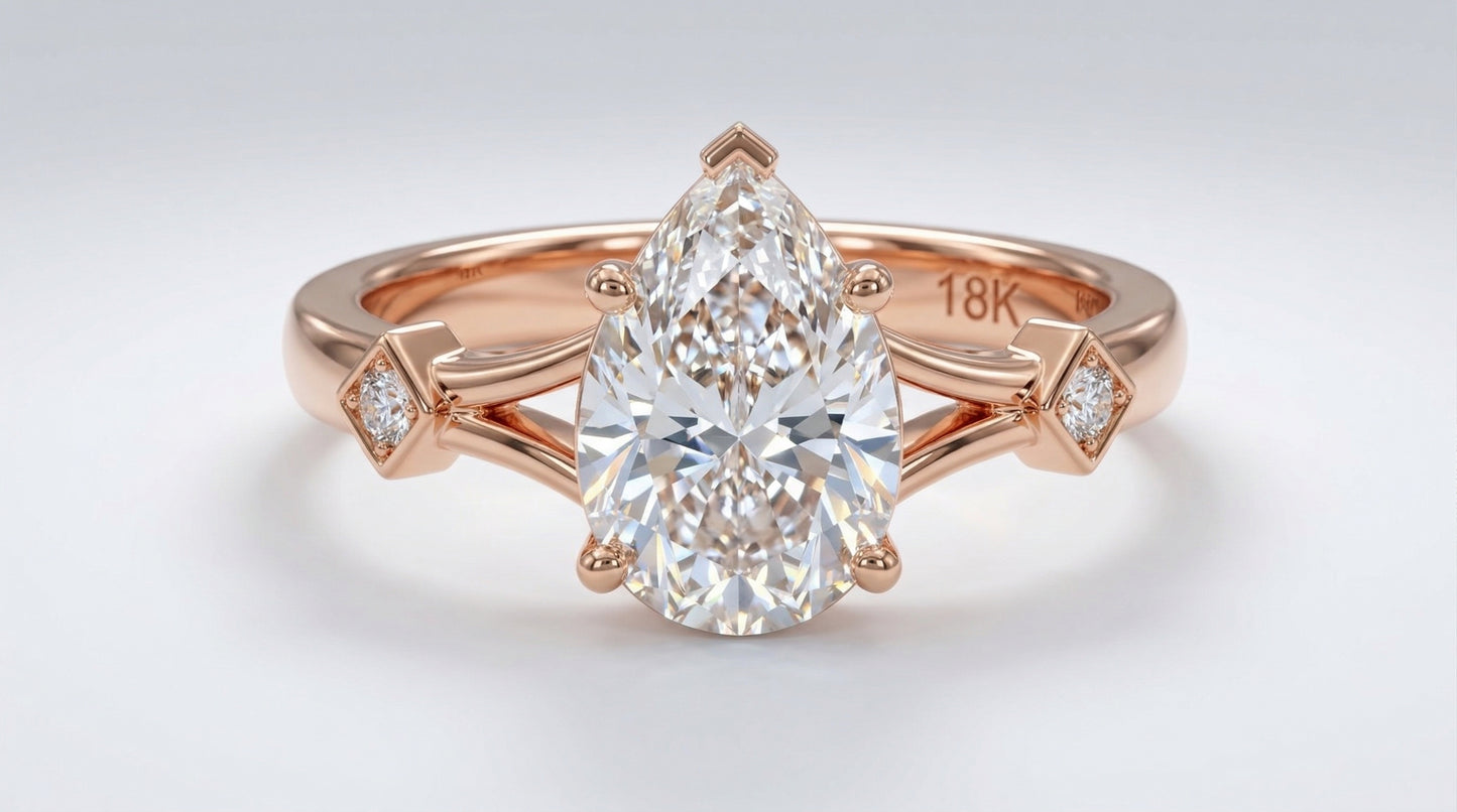 The Radiant Pave Solitaire