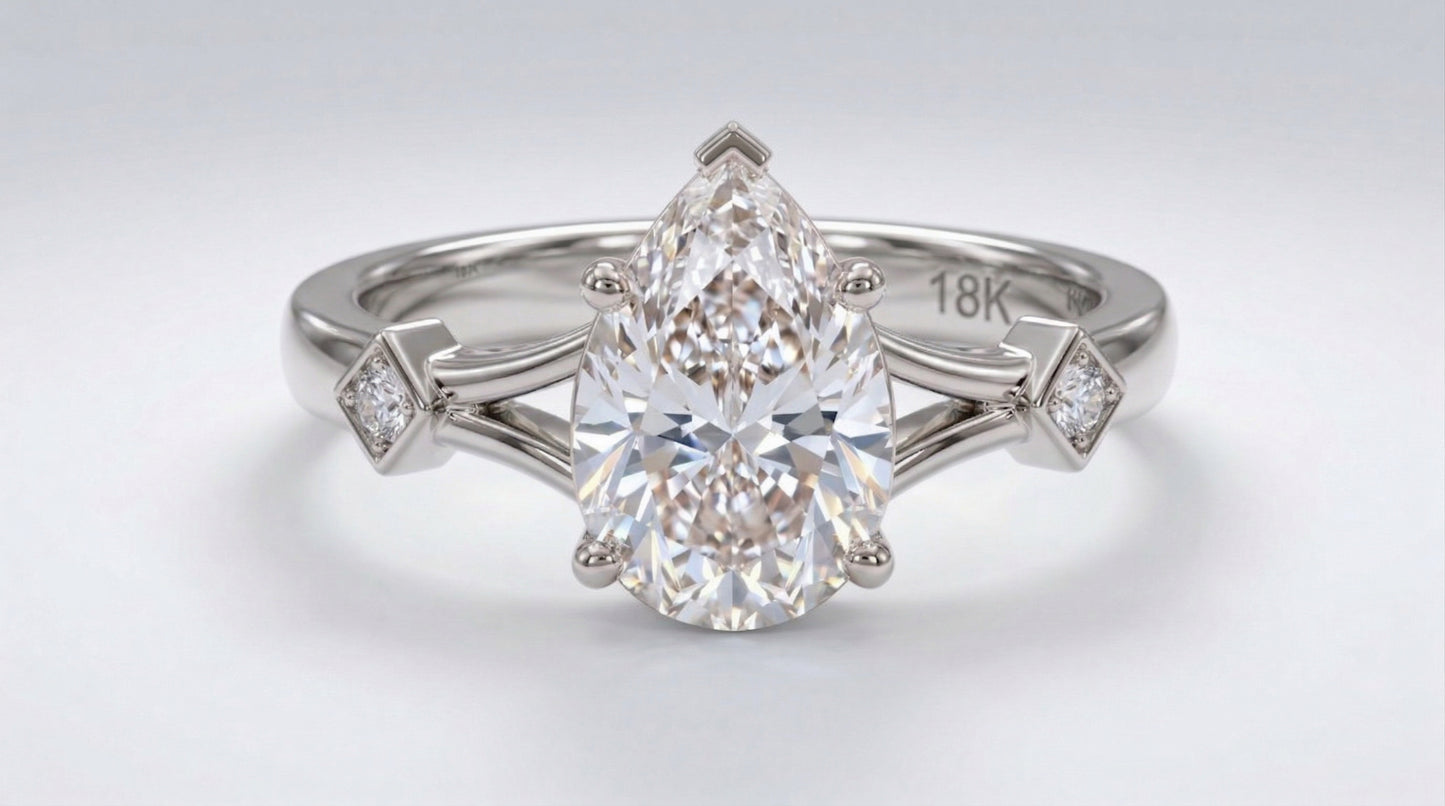 The Radiant Pave Solitaire