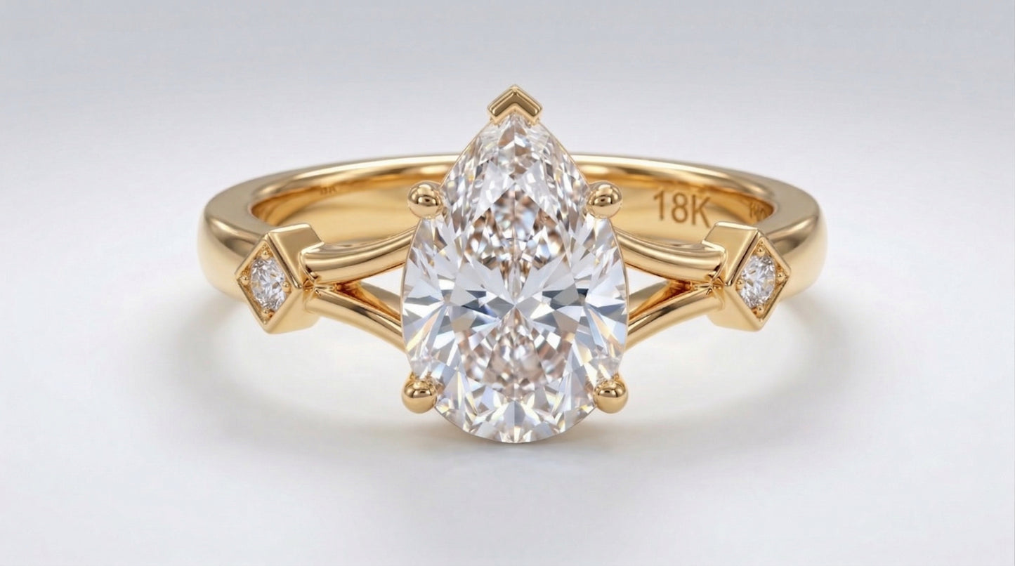 The Radiant Pave Solitaire