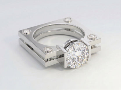 The Emerald Marquise Halo