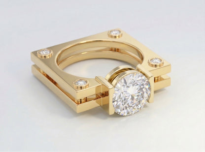The Emerald Marquise Halo
