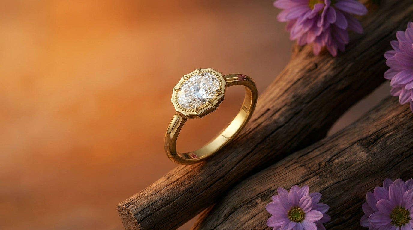 The Oval Milgrain Halo