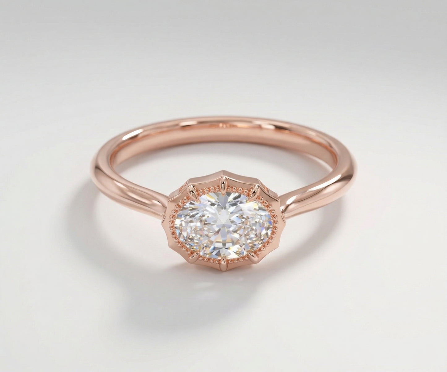 The Oval Milgrain Halo