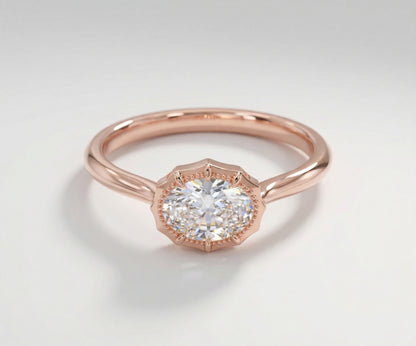 The Oval Milgrain Halo