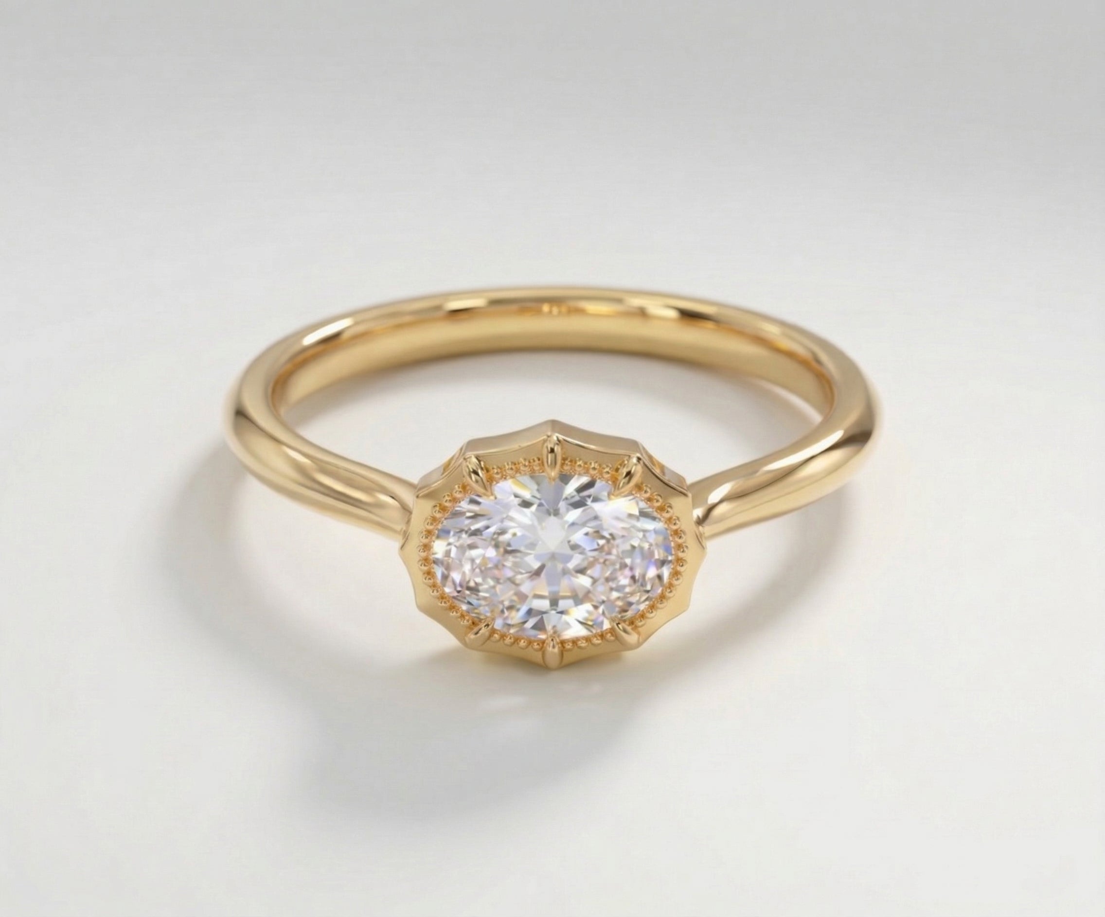 The Oval Milgrain Halo