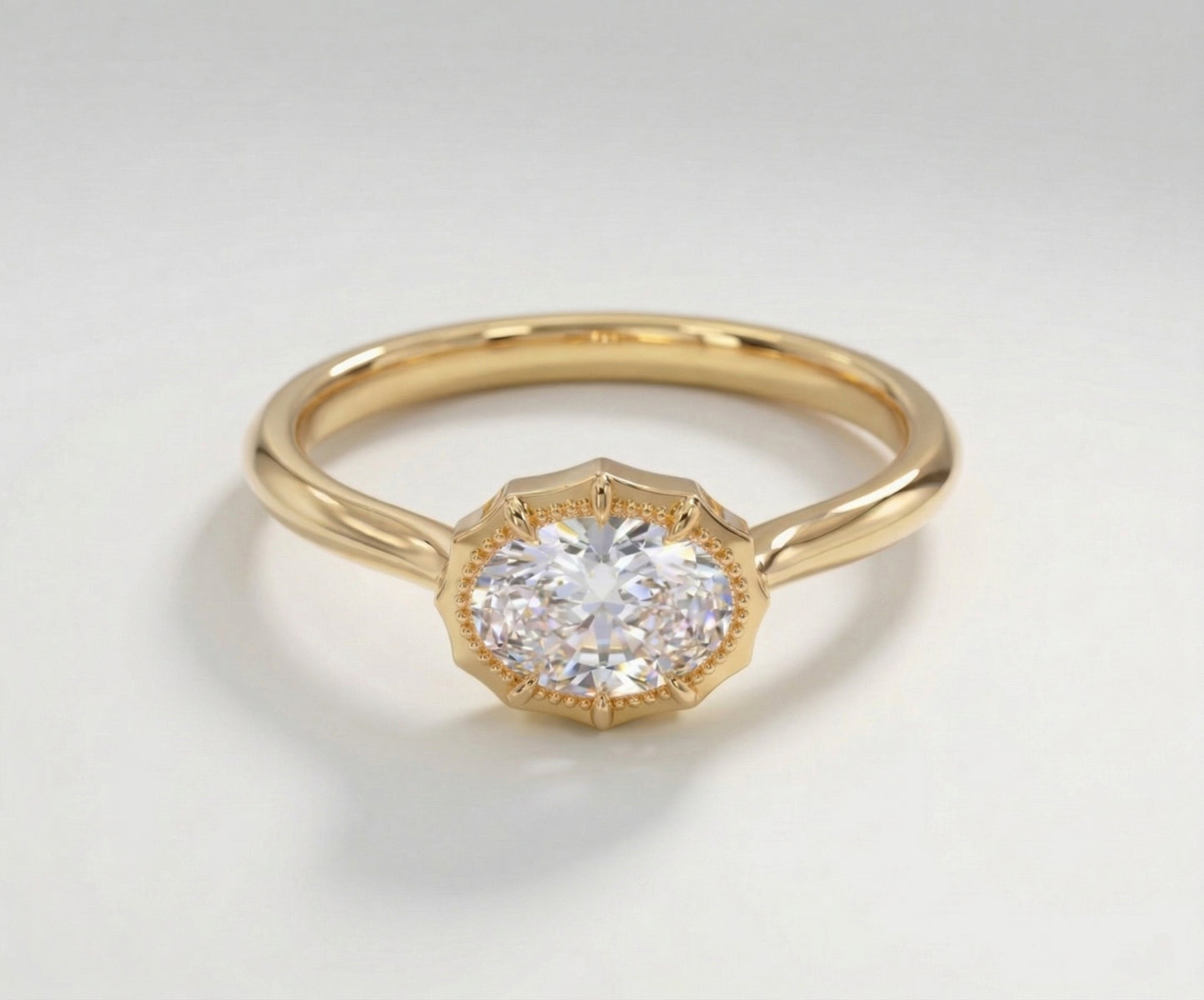 The Oval Milgrain Halo