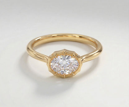 The Oval Milgrain Halo