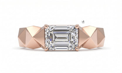 Twin Pear Radiance Open Diamond Ring in rose gold