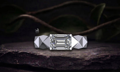 Twin Pear Radiance Open Diamond Ring - lab-grown diamond ring, styled product photo