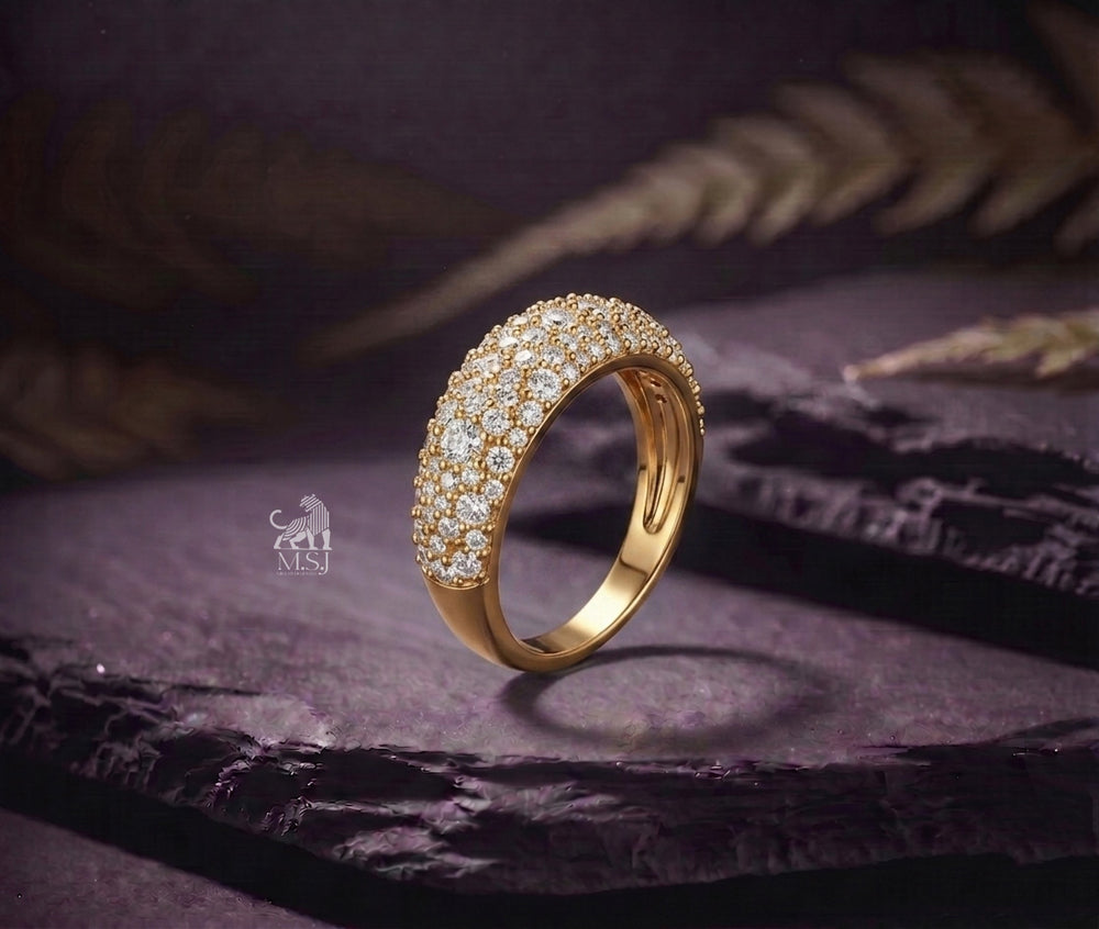 Opulence Multi-Row Lab-Grown Diamond Pavé Ring